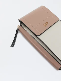 PARFOIS Bolso Para M&oacute;vil Con Cierre De Solapa Beige Best Sale