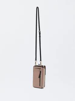 PARFOIS Bolso Para M&oacute;vil Con Cierre De Solapa Beige Best Sale