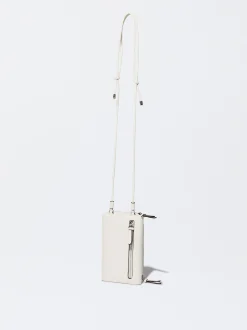 PARFOIS Bolso Para M&oacute;vil Con Bandolera Crudo New