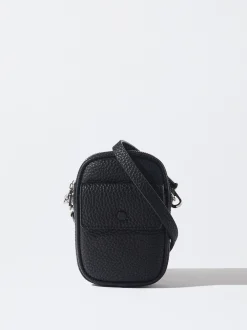 PARFOIS Bolso Para M&oacute;vil Con Bandolera Negro Flash Sale