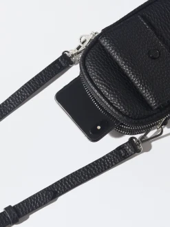 PARFOIS Bolso Para M&oacute;vil Con Bandolera Negro Flash Sale