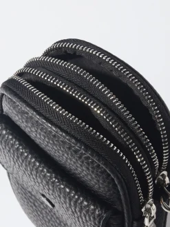 PARFOIS Bolso Para M&oacute;vil Con Bandolera Negro Flash Sale