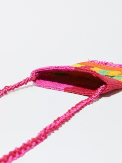 PARFOIS Bolso Para M&oacute;vil Con Abalorios Rosa New