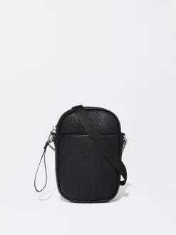 PARFOIS Bolso Para M&oacute;vil Con Bandolera Negro Shop