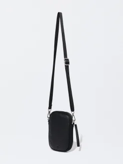 PARFOIS Bolso Para M&oacute;vil Con Bandolera Negro Shop