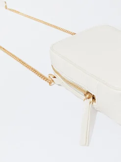 PARFOIS Bolso Para M&oacute;vil Con Cadena Blanco Cheap