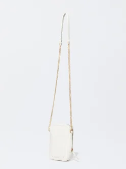 PARFOIS Bolso Para M&oacute;vil Con Cadena Blanco Cheap