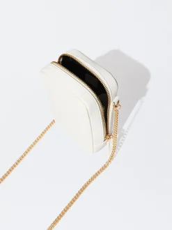 PARFOIS Bolso Para M&oacute;vil Con Cadena Blanco Cheap