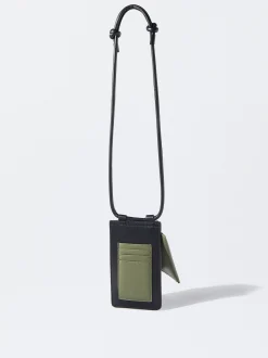 PARFOIS Bolso Para M&oacute;vil De Piel Negro Store