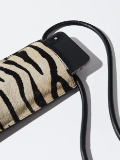 PARFOIS Bolso Para M&oacute;vil De Piel Negro Store