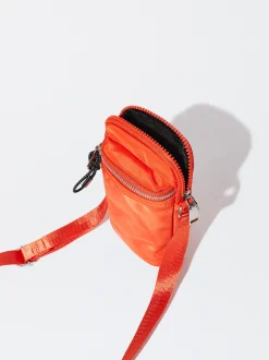 PARFOIS Bolso Para M&oacute;vil De Nylon Naranja Shop