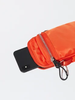 PARFOIS Bolso Para M&oacute;vil De Nylon Naranja Shop