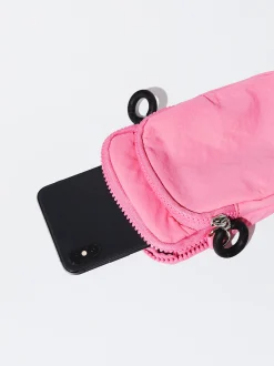 PARFOIS Bolso Para M&oacute;vil De Nylon Rosa Outlet