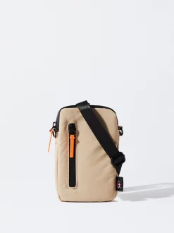 PARFOIS Bolso Para M&oacute;vil De Nylon Beige Shop