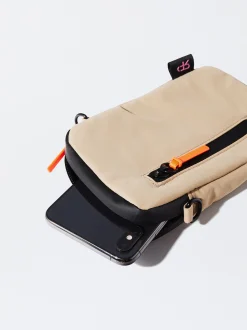 PARFOIS Bolso Para M&oacute;vil De Nylon Beige Shop