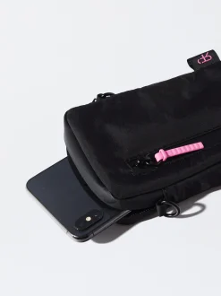 PARFOIS Bolso Para M&oacute;vil De Nylon Negro Hot