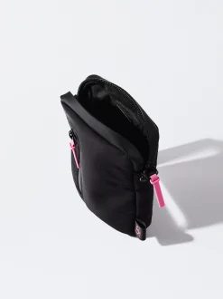 PARFOIS Bolso Para M&oacute;vil De Nylon Negro Hot
