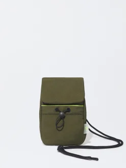 PARFOIS Bolso Para Móvil De Nylon Reciclado Caqui Flash Sale