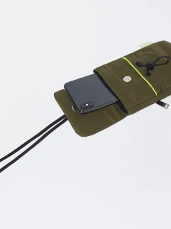 PARFOIS Bolso Para M&oacute;vil De Nylon Reciclado Caqui Flash Sale