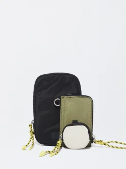 PARFOIS Bolso Para M&oacute;vil De Nylon Negro Sale