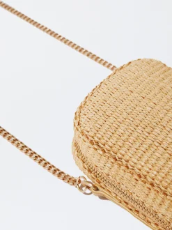 PARFOIS Bolso Para M&oacute;vil De Paja Camel Store
