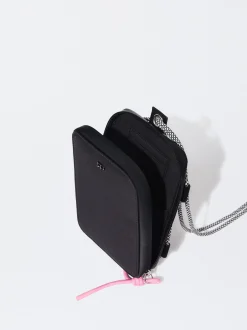 PARFOIS Bolso Para M&oacute;vil De Nylon Negro Hot