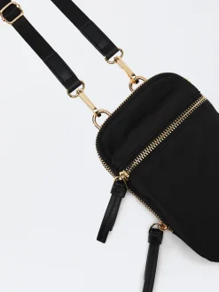 PARFOIS Bolso Para M&oacute;vil De Nylon Negro Sale