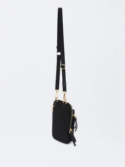 PARFOIS Bolso Para M&oacute;vil De Nylon Negro Sale