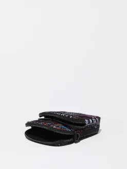 PARFOIS Bolso Para M&oacute;vil De Nylon Estampado Negro Clearance