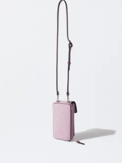 PARFOIS Bolso Para M&oacute;vil De Fieltro Violeta Discount