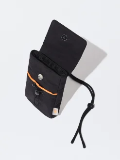 PARFOIS Bolso Para M&oacute;vil De Nylon Reciclado Negro Store