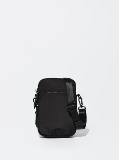 PARFOIS Bolso Para M&oacute;vil De Nylon Negro Best
