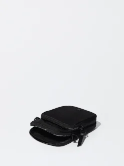 PARFOIS Bolso Para M&oacute;vil De Nylon Negro Best