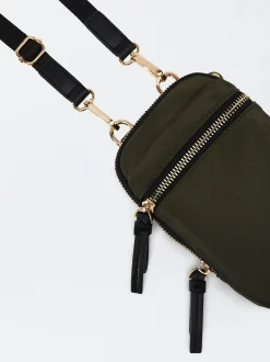 PARFOIS Bolso Para M&oacute;vil De Nylon Caqui Clearance