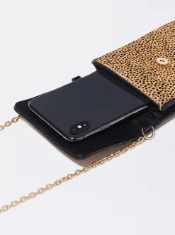 PARFOIS Bolso Para M&oacute;vil De Pelo Multicor Outlet