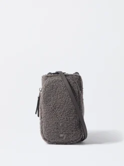 PARFOIS Bolso Para Móvil Efecto Pelo Gris Clearance