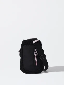 PARFOIS Bolso Para M&oacute;vil Efecto Pelo Negro Store