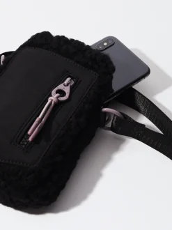 PARFOIS Bolso Para M&oacute;vil Efecto Pelo Negro Store