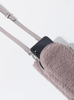 PARFOIS Bolso Para M&oacute;vil Efecto Pelo Rosa Cheap