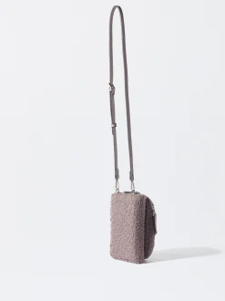 PARFOIS Bolso Para M&oacute;vil Efecto Pelo Rosa Cheap