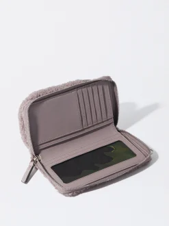 PARFOIS Bolso Para M&oacute;vil Efecto Pelo Rosa Cheap