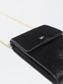 PARFOIS Bolso Para M&oacute;vil En Pelo Negro New