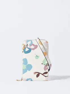 PARFOIS Bolso Porta M&oacute;vil Estampado Floral Crudo Best Sale
