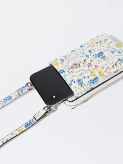 PARFOIS Bolso Porta M&oacute;vil Estampado Floral Azul Best Sale