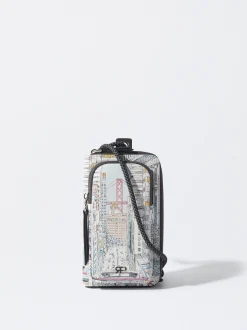 PARFOIS Bolso Porta M&oacute;vil Estampado Gris Best
