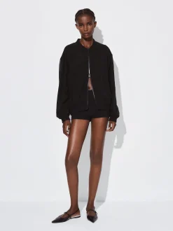 PARFOIS Bomber Lyocell Negro Cheap