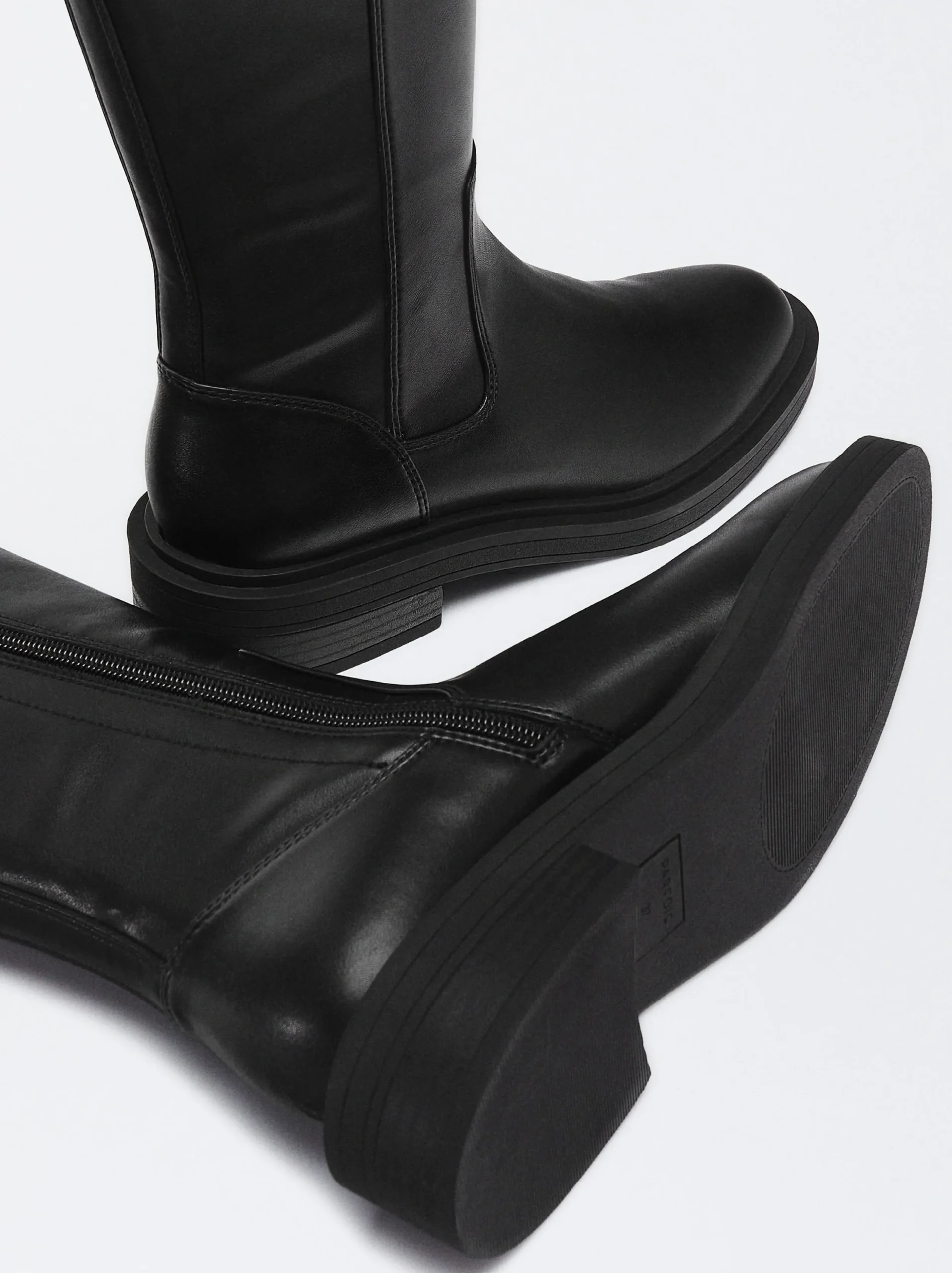 PARFOIS Bota Plana Stretch Negro Best Sale