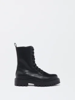 PARFOIS Bota Track Acordonada Negro New