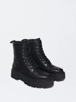 PARFOIS Bota Track Acordonada Negro Online