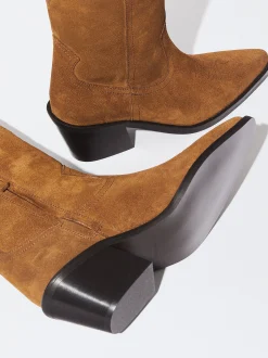 PARFOIS Botas De Piel Cowboy Marr&oacute;n Best